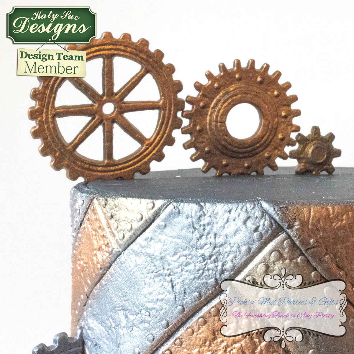 Distressed Cogs Silicone Mould