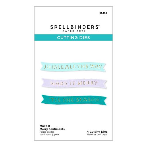 Make It Merry Sentiments Etched Dies from the Make It Merry Collection