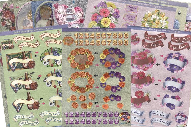 Dufex Metallic Everday 3D Topper Assortment - 18 sheets