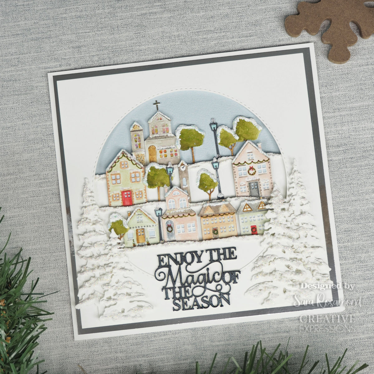 Creative Expressions Sue Wilson Festive Blustery Frame Craft Die