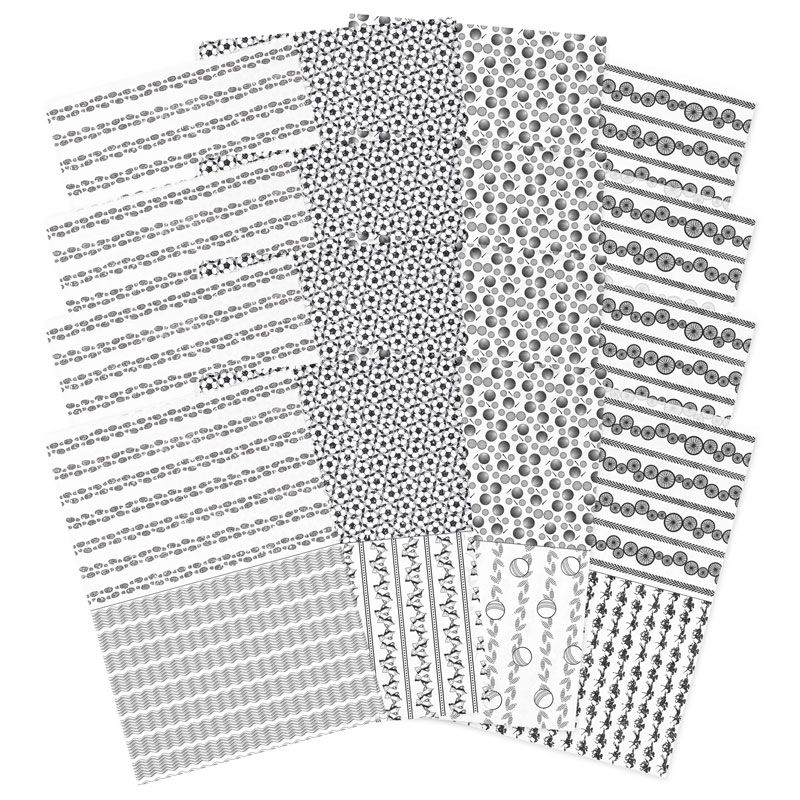 Sporting Silhouettes Luxury Foiled Acetate