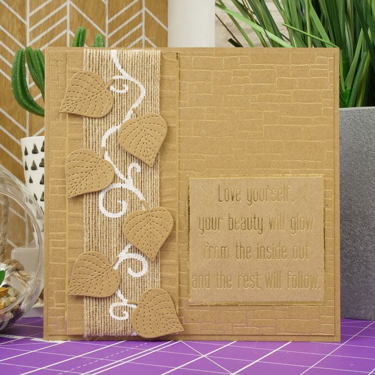 Kraft Pre-Scored Card Blanks - 6" x 6"