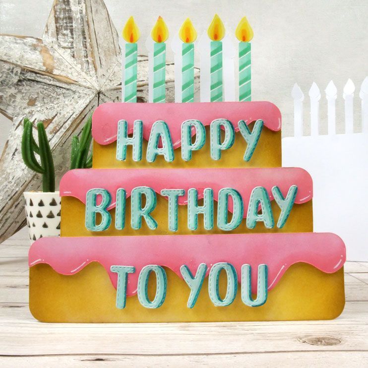 Luxury Shaped Card Blanks & Envelopes - Cake