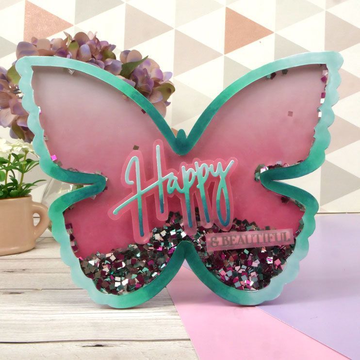 Luxury Shaped Card Blanks & Envelopes - Butterfly