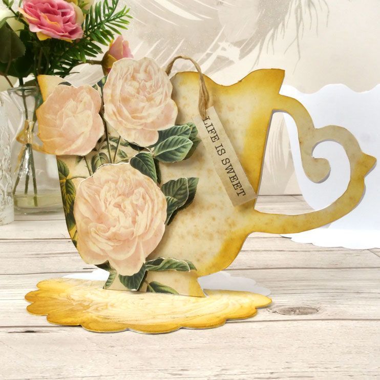 Luxury Shaped Card Blanks & Envelopes - Teacup