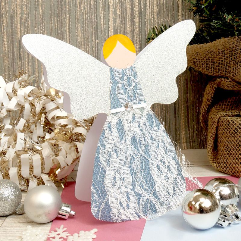 Luxury Shaped Card Blanks & Envelopes - Angel