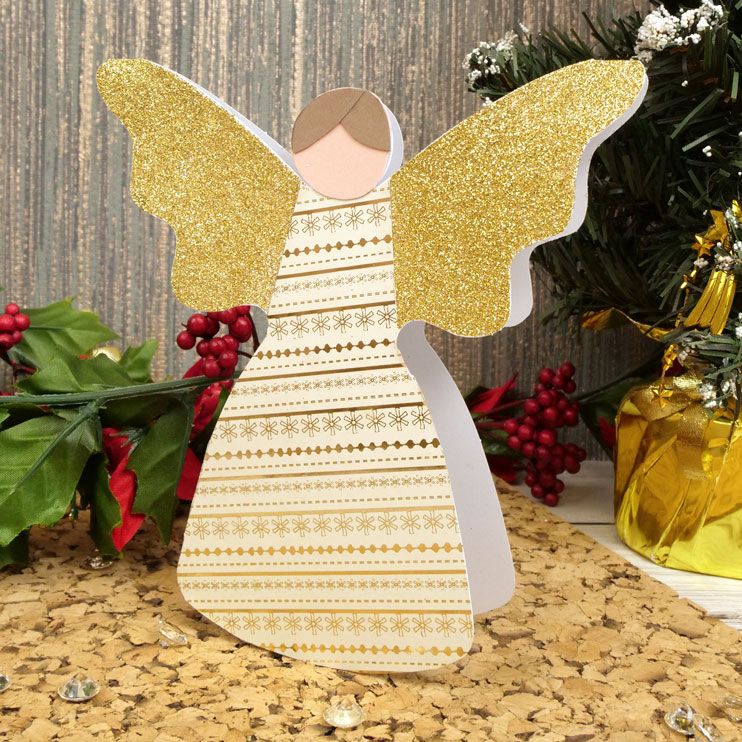 Luxury Shaped Card Blanks & Envelopes - Angel