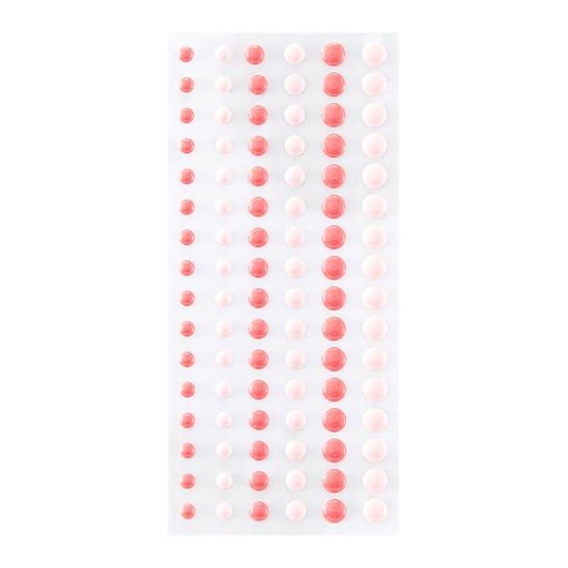 Dimensional Two Tone Pink Enamel Dots