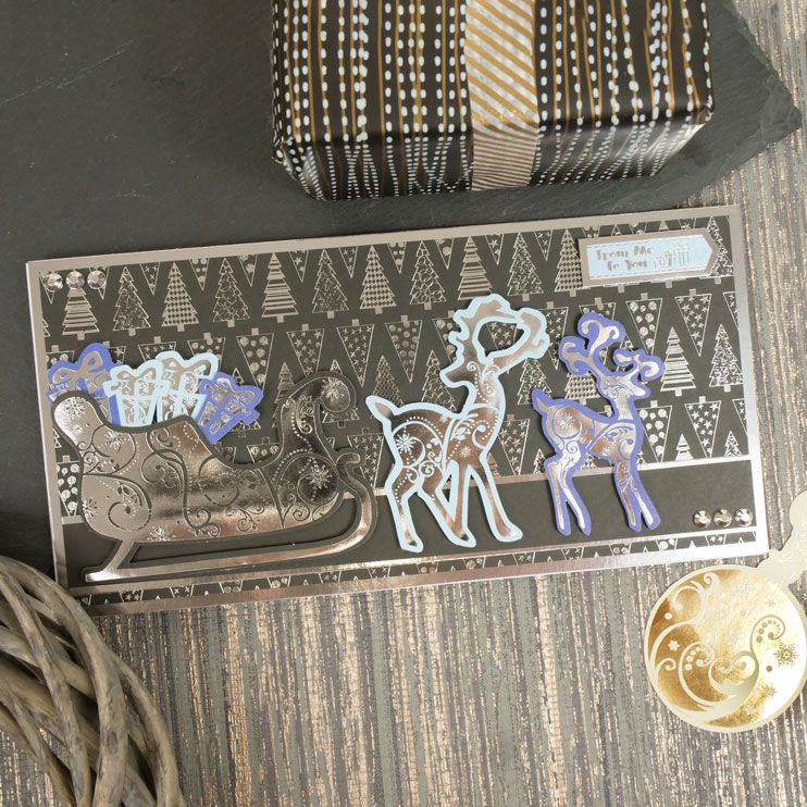 Christmas Stickables Self Adhesive Foiled Reindeer