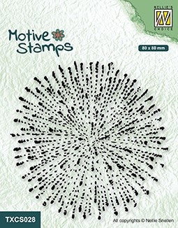 Nellie's Choice Texture Clear Stamp - Explosion