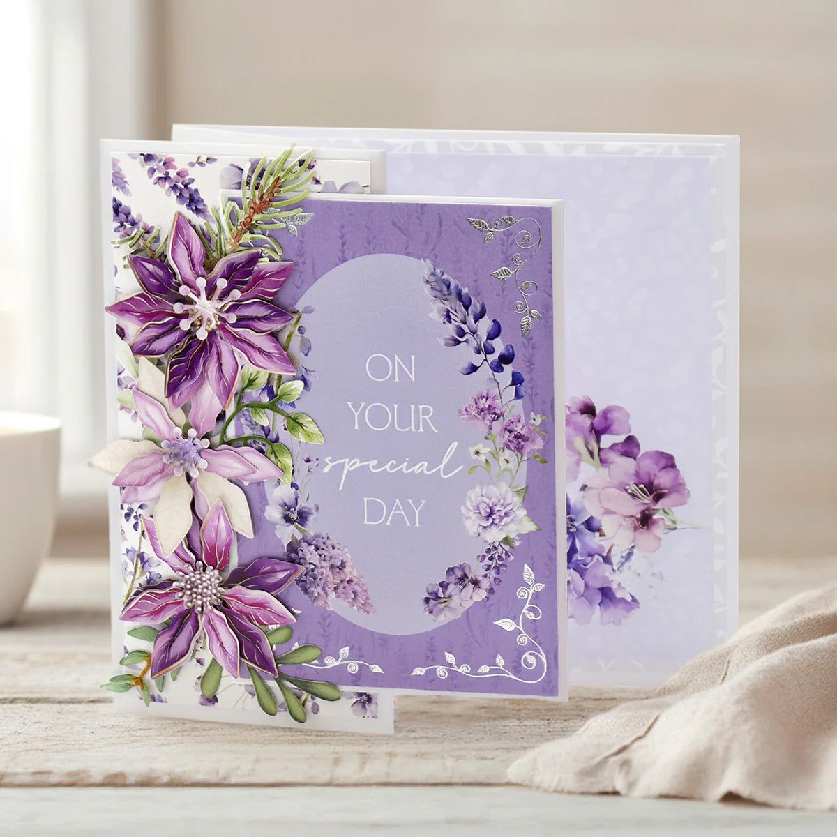 White Side Pop Up Cards & Envelopes 144x144mm, Pack of 12