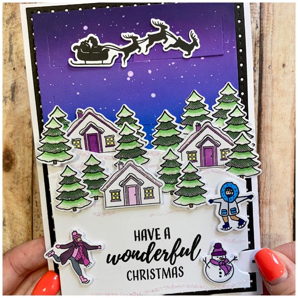 Made To Surprise A5 Clear Stamp Set Moving Scenes Christmas Sentiments | Set of 14