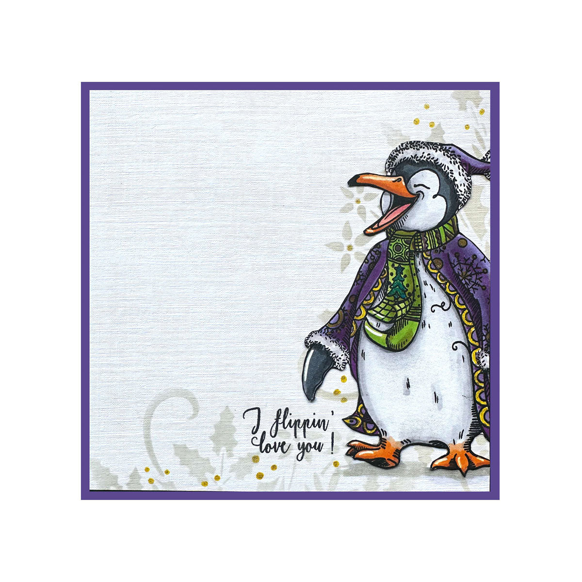 Pink Ink Designs - Flippin Awesome Penguin, DL Stamp Set