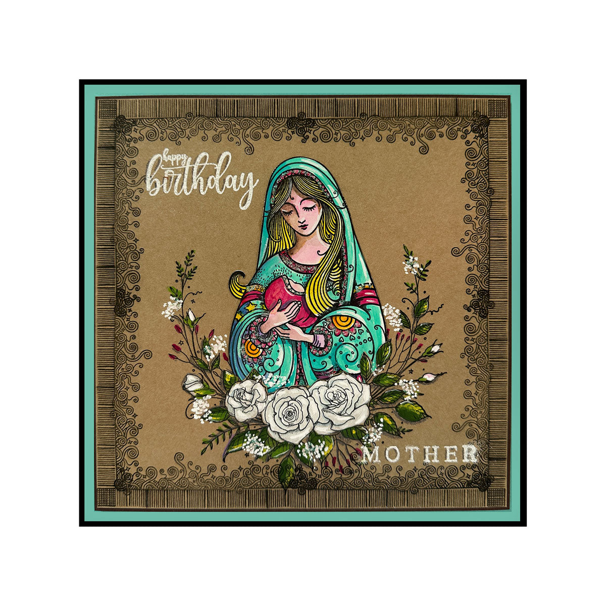 Pink Ink Designs - Quiet Grace - Christmas Mother Mary, DL Stamp Set