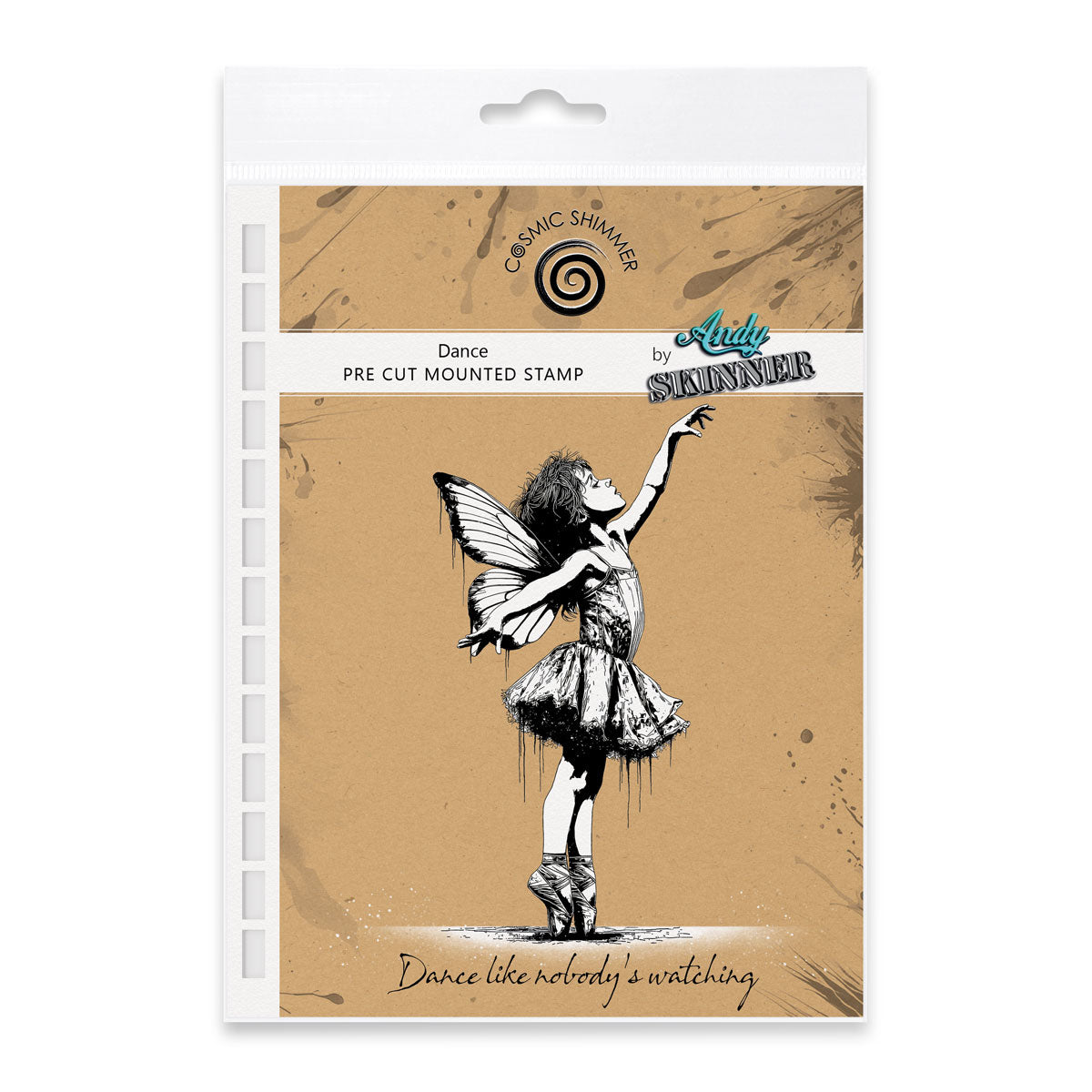 Cosmic Shimmer Dance Pre Cut Rubber Stamp Set by Andy Skinner