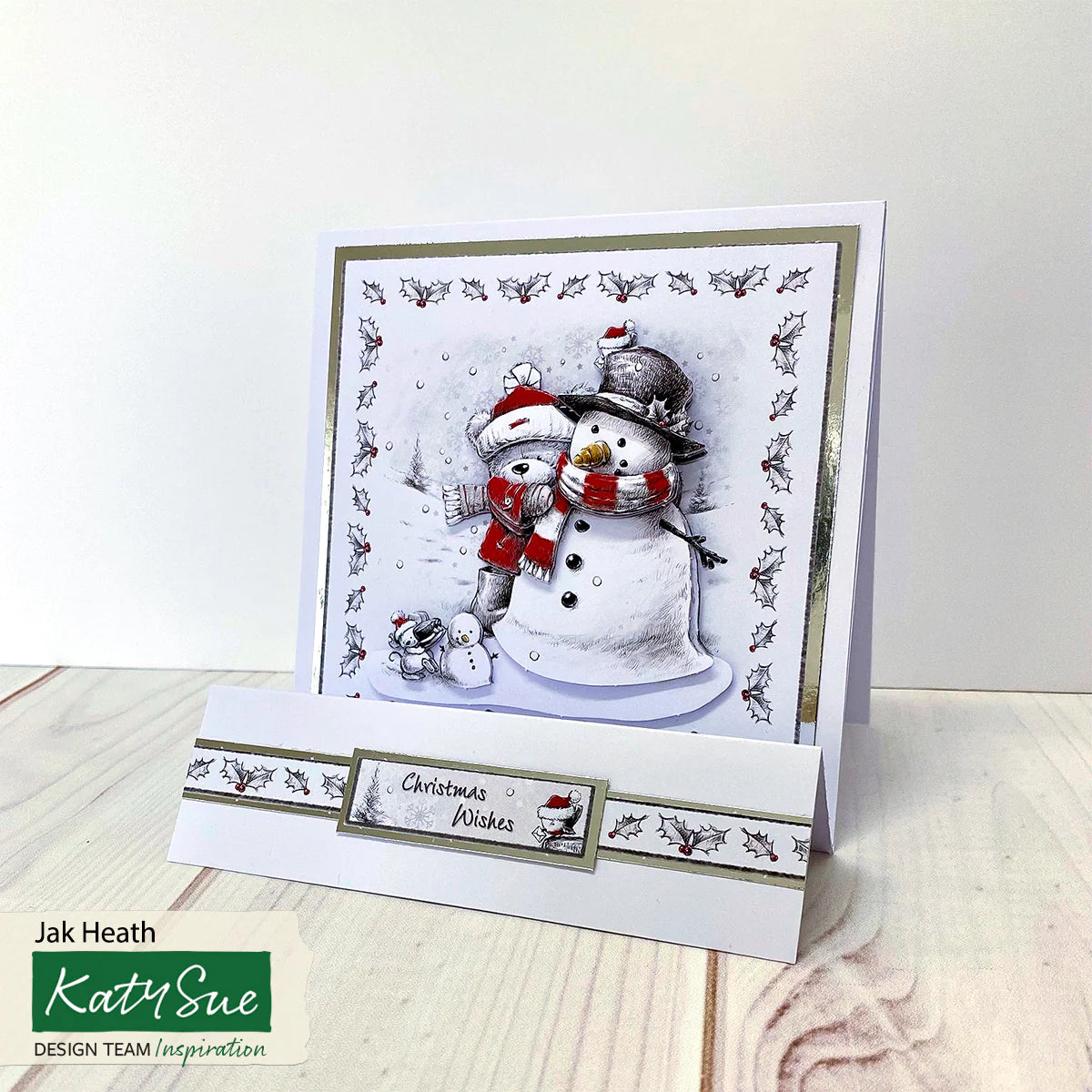 Die Cut Decoupage – Bear And Snowman (Pack Of 3)