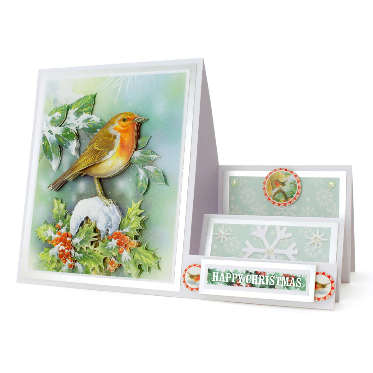 Die Cut Decoupage – Christmas Robin (Pack Of 3)