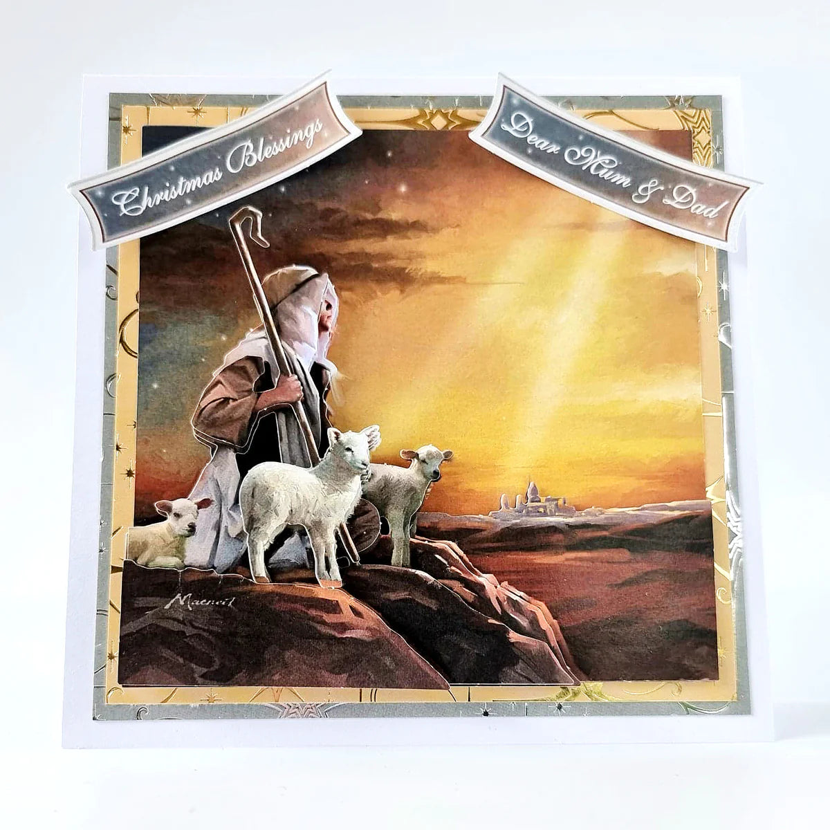 Die Cut Decoupage – Shepherd Boy (Pack Of 3)