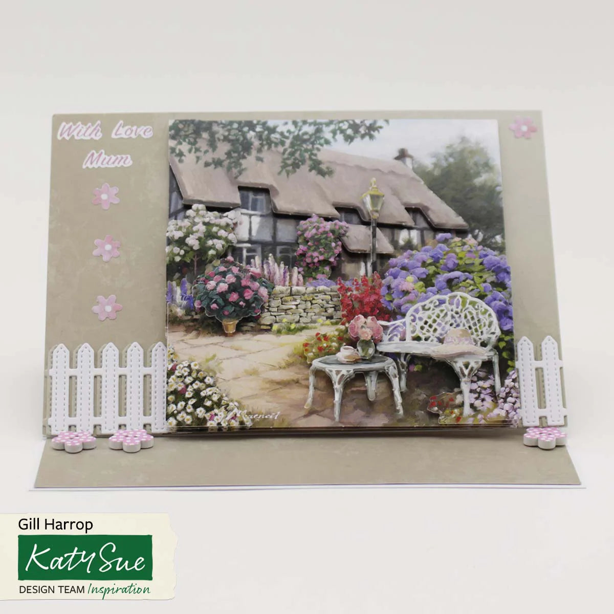 Die Cut Decoupage – Cottage Patio (Pack Of 3)