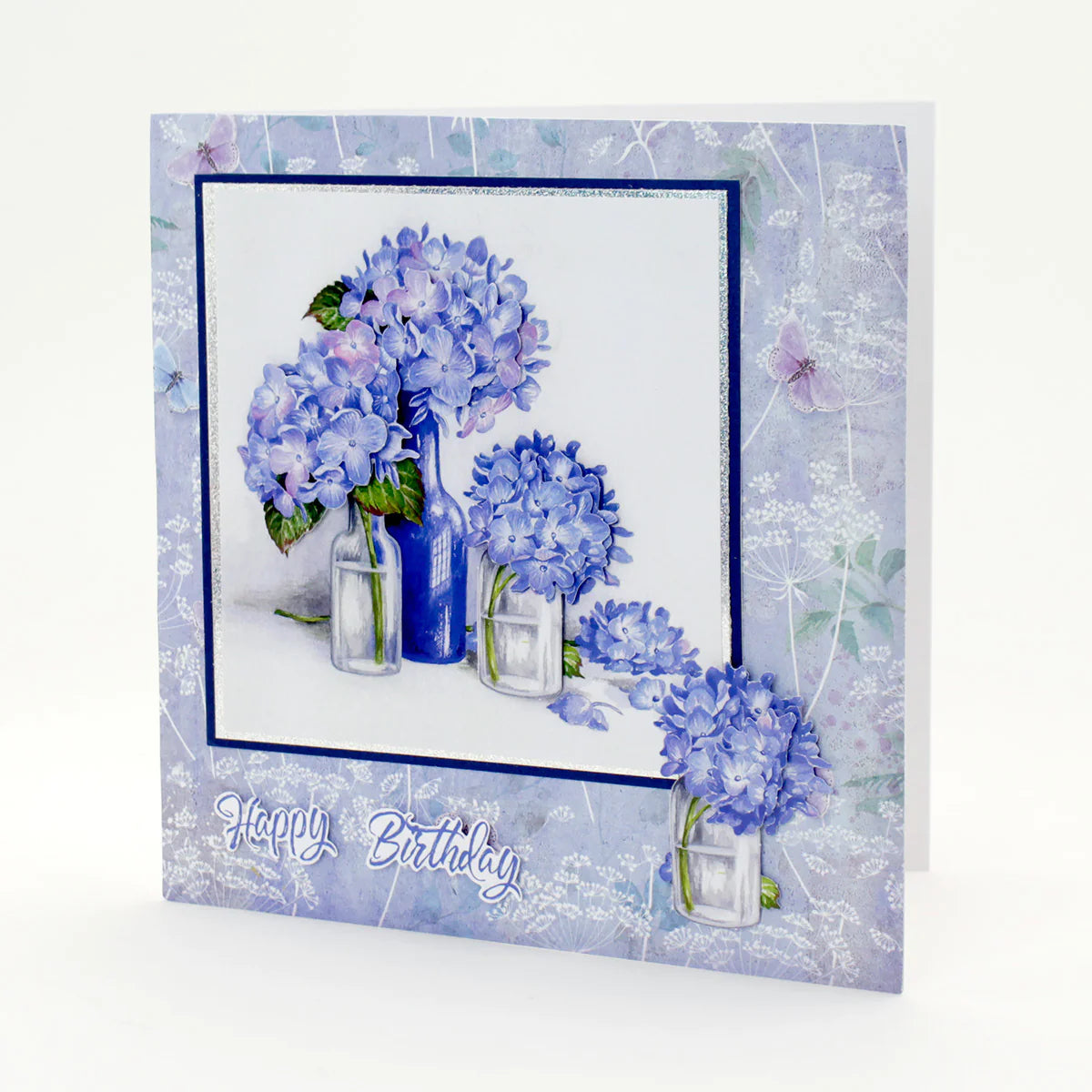 Die Cut Decoupage – Blue Hydrangeas (Pack Of 3)