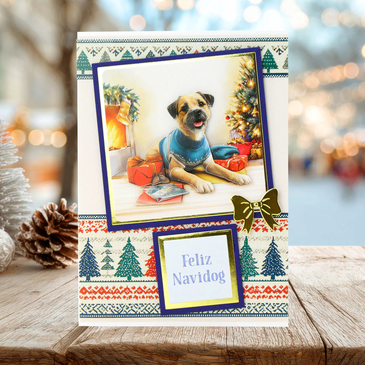 Katy Sue Santa Paws Die Cut Topper & Decoupage Collection