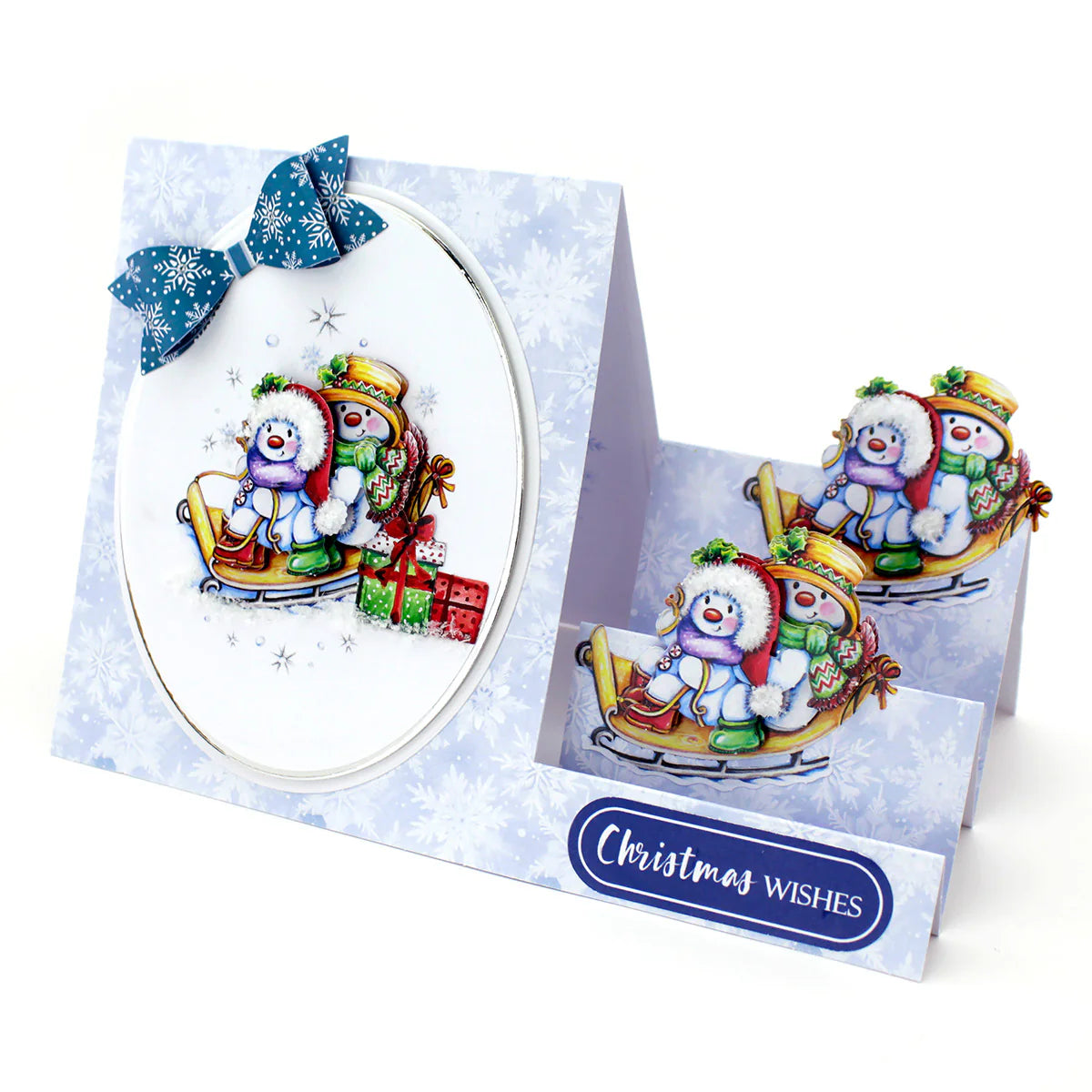 Die Cut Decoupage – Snowmen & Sleigh (pack of 3)