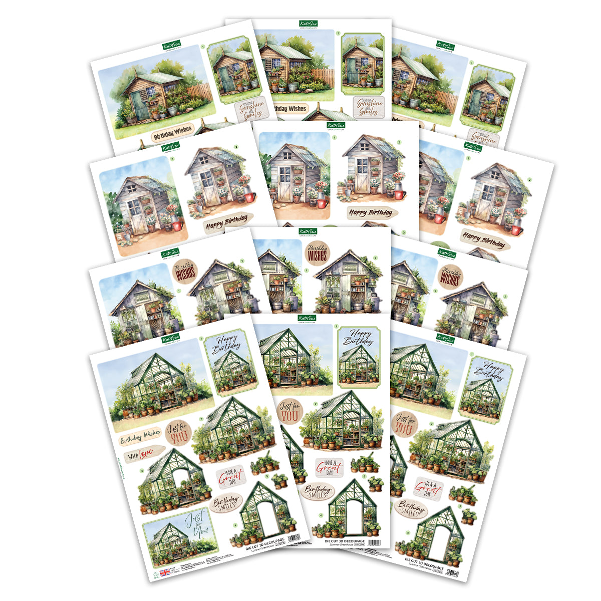 Die Cut Decoupage – Gardener's Choice (pack of 12)