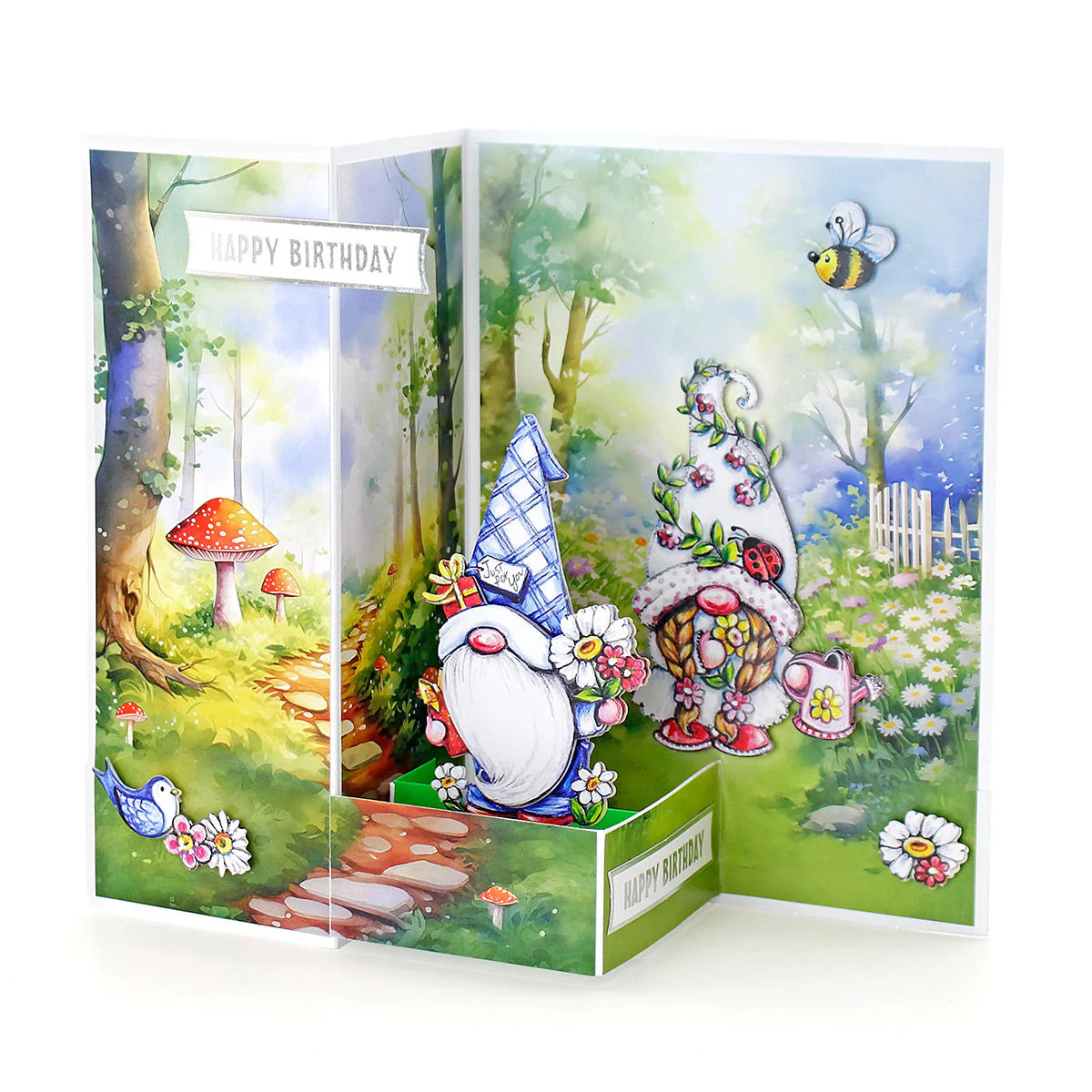 Die Cut Decoupage – Garden Gnomes (Pack of 12)