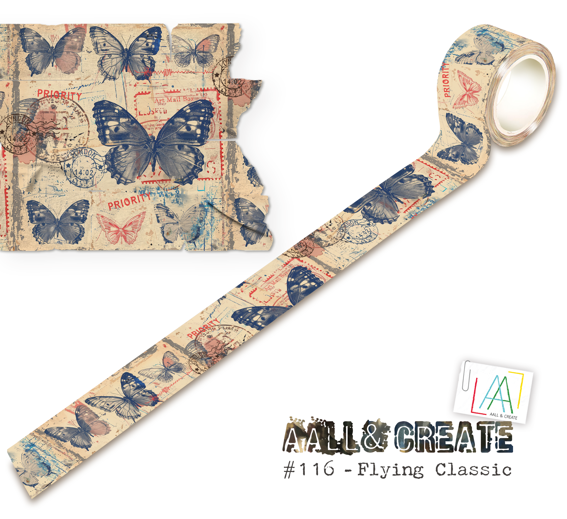 AALL and Create - Washi Tape 25mmx10m - Flying Classic