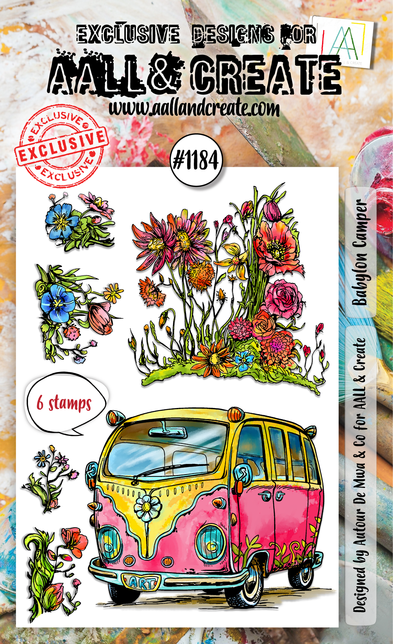 AALL and Create - A6 Stamp Set - Babylon Camper