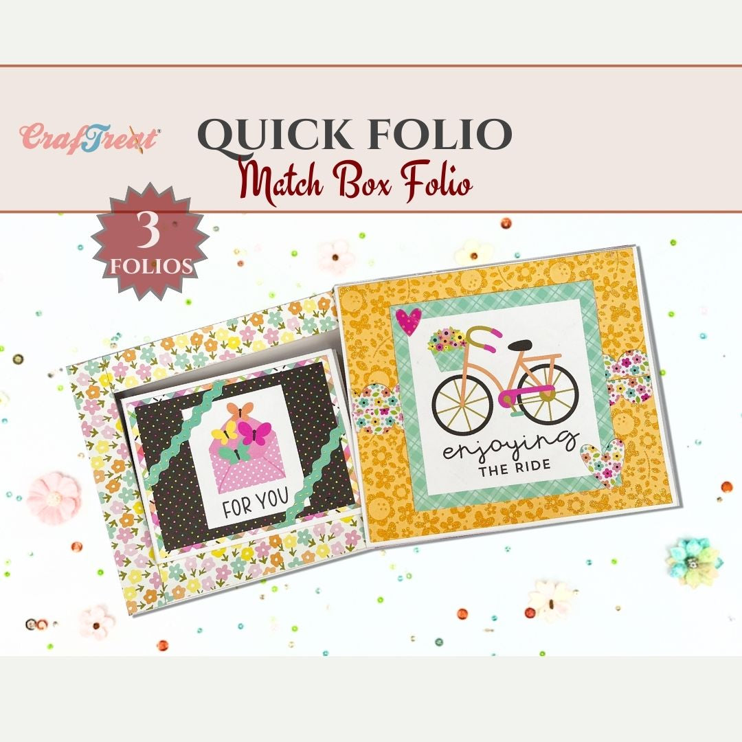 Craftreat Scrapbook Blank Quick Folio  - Match Box Folio