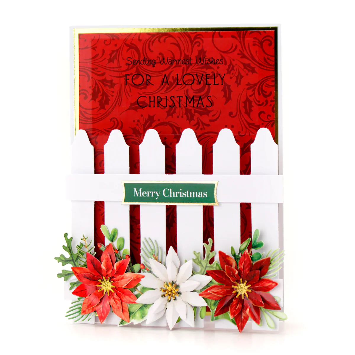 Traditional Christmas, Die Cut Flowers & Leaves, 12 sheets