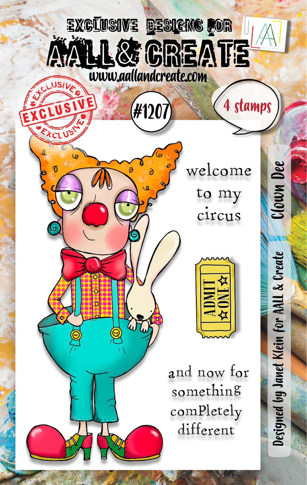 AALL and Create - A7 Stamp Set - Clown Dee