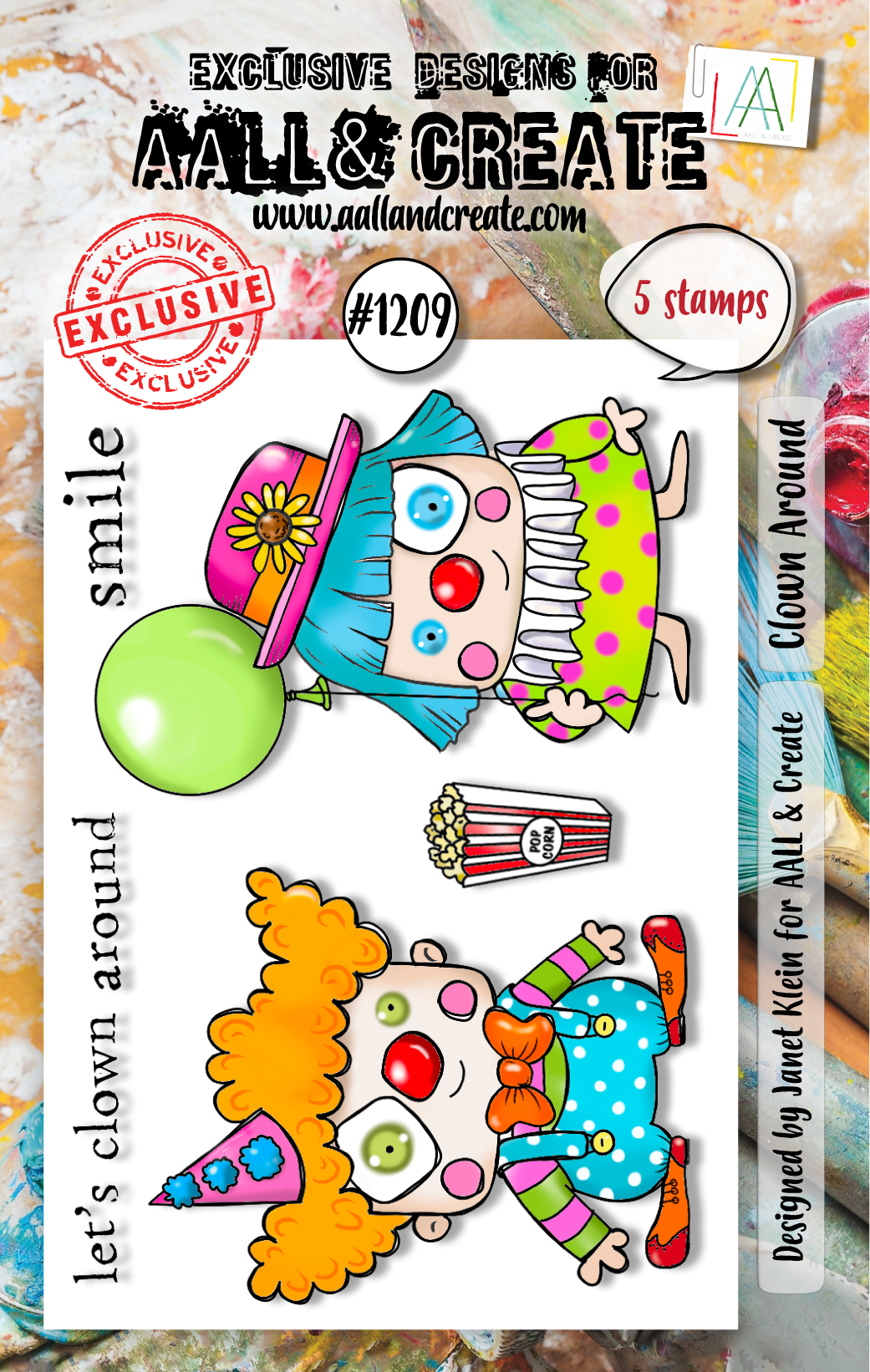 AALL and Create - A7 Stamp Set - Clown Around