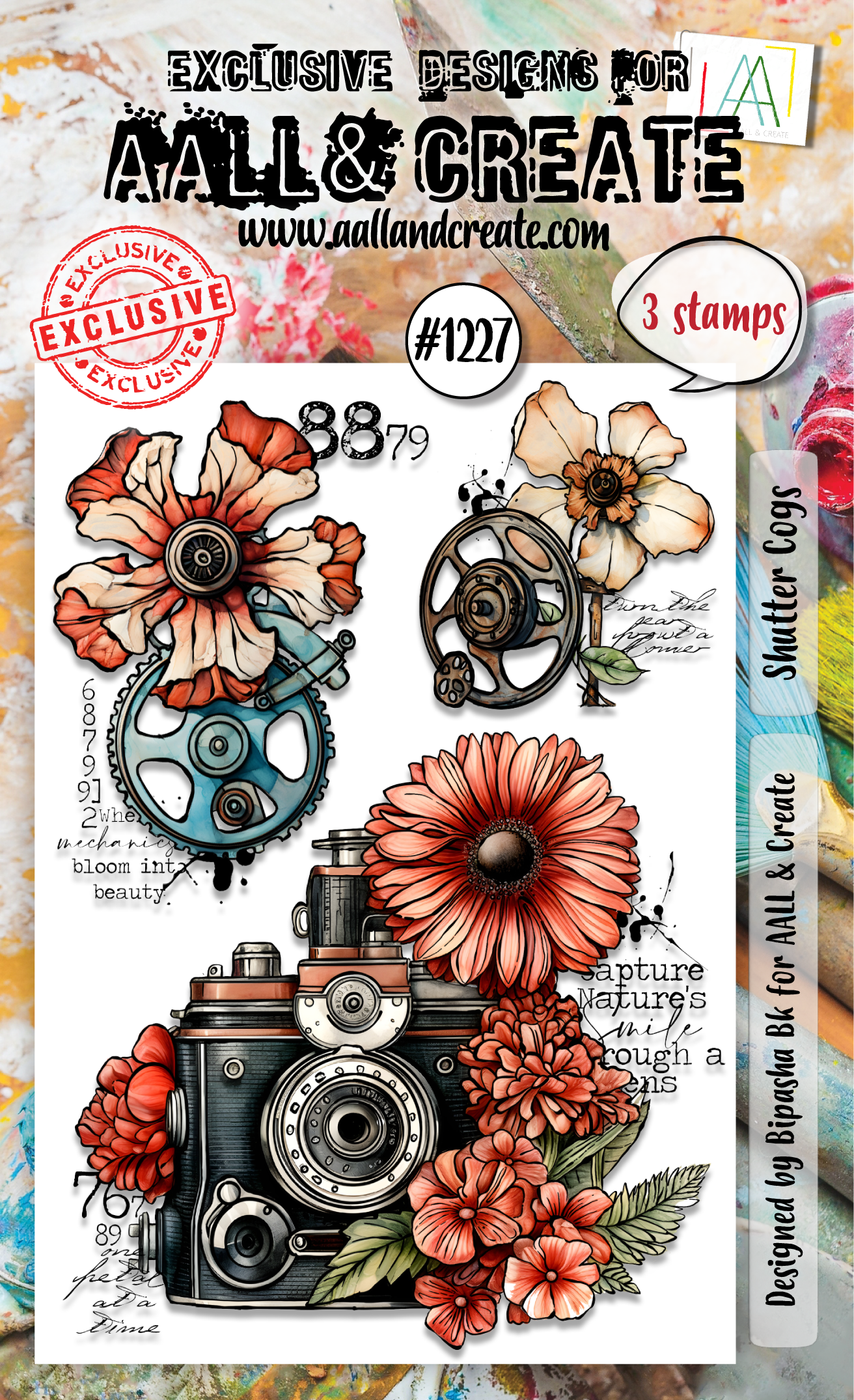 AALL and Create - A6 Stamp Set - Shutter Cogs