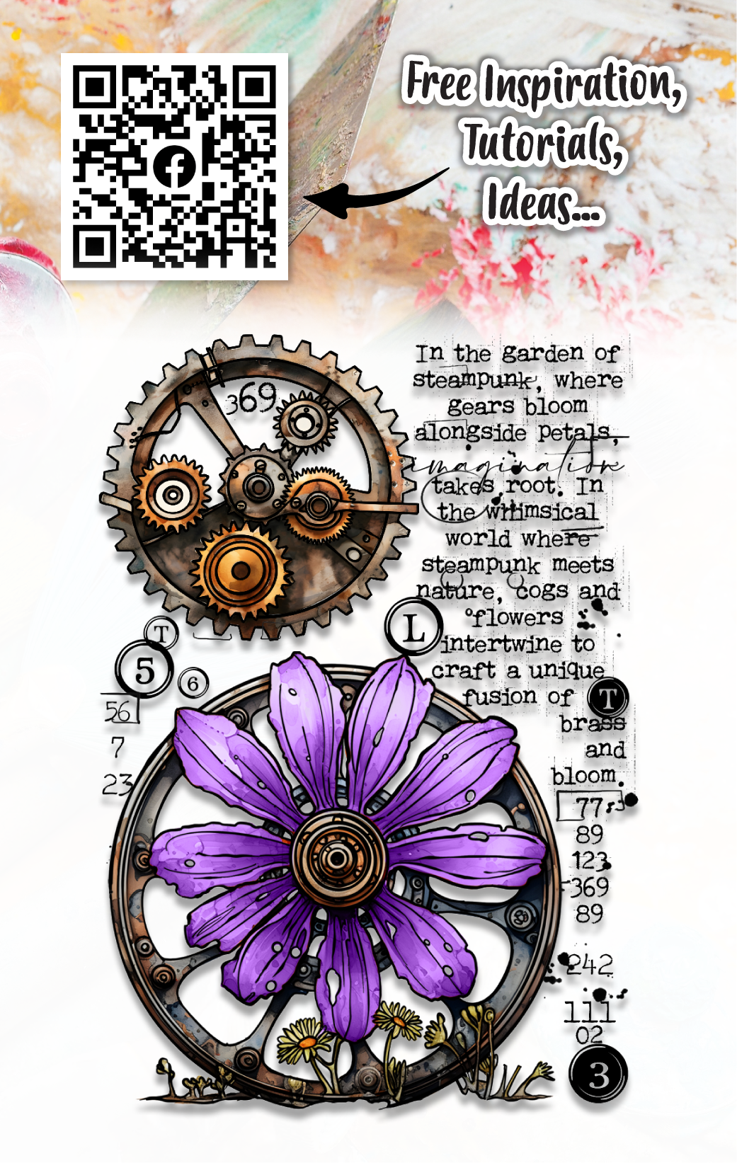 AALL and Create - A7 Stamp Set - Garden Gears