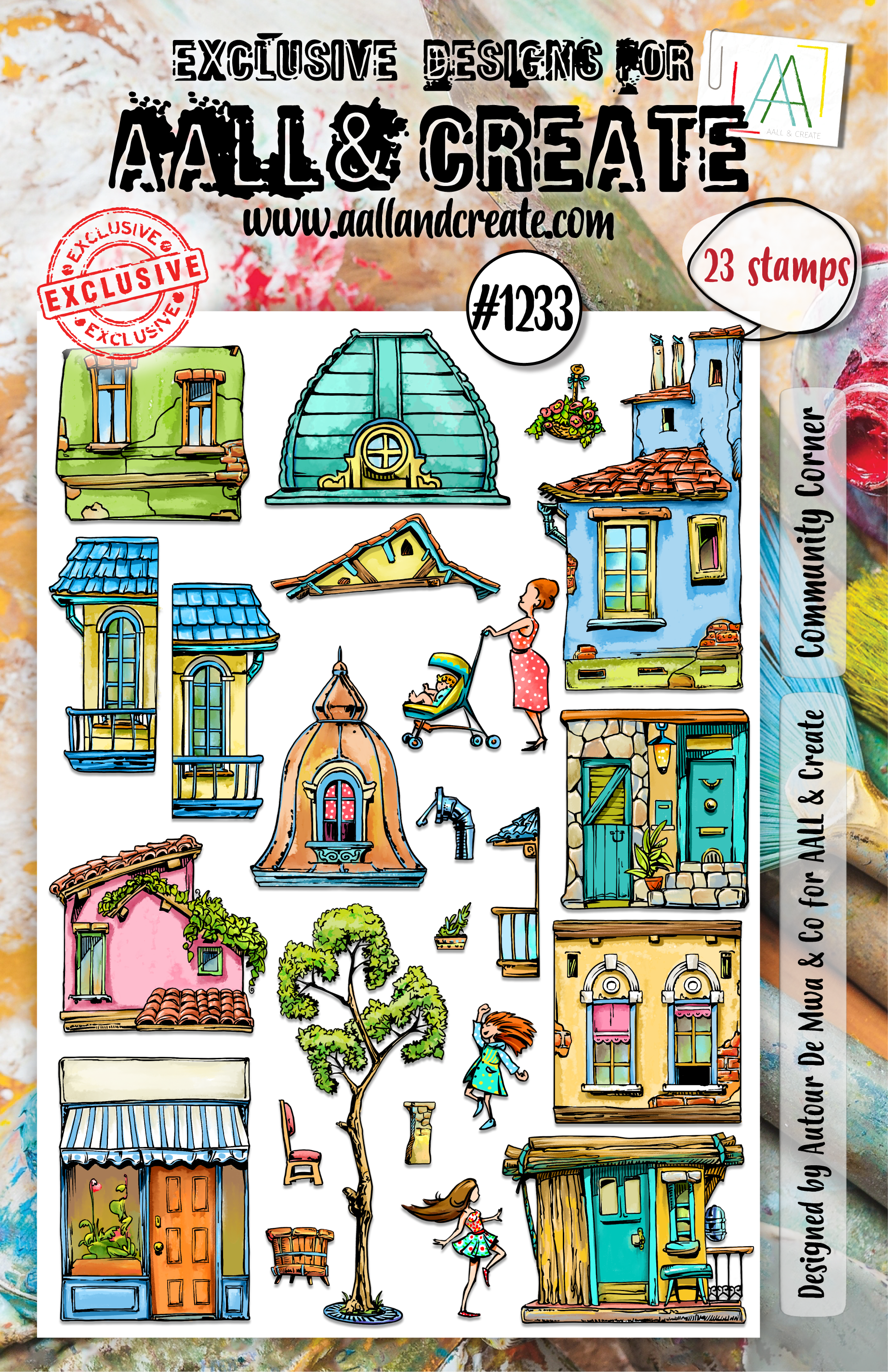 AALL and Create - A5 Stamp Set - Community Corner