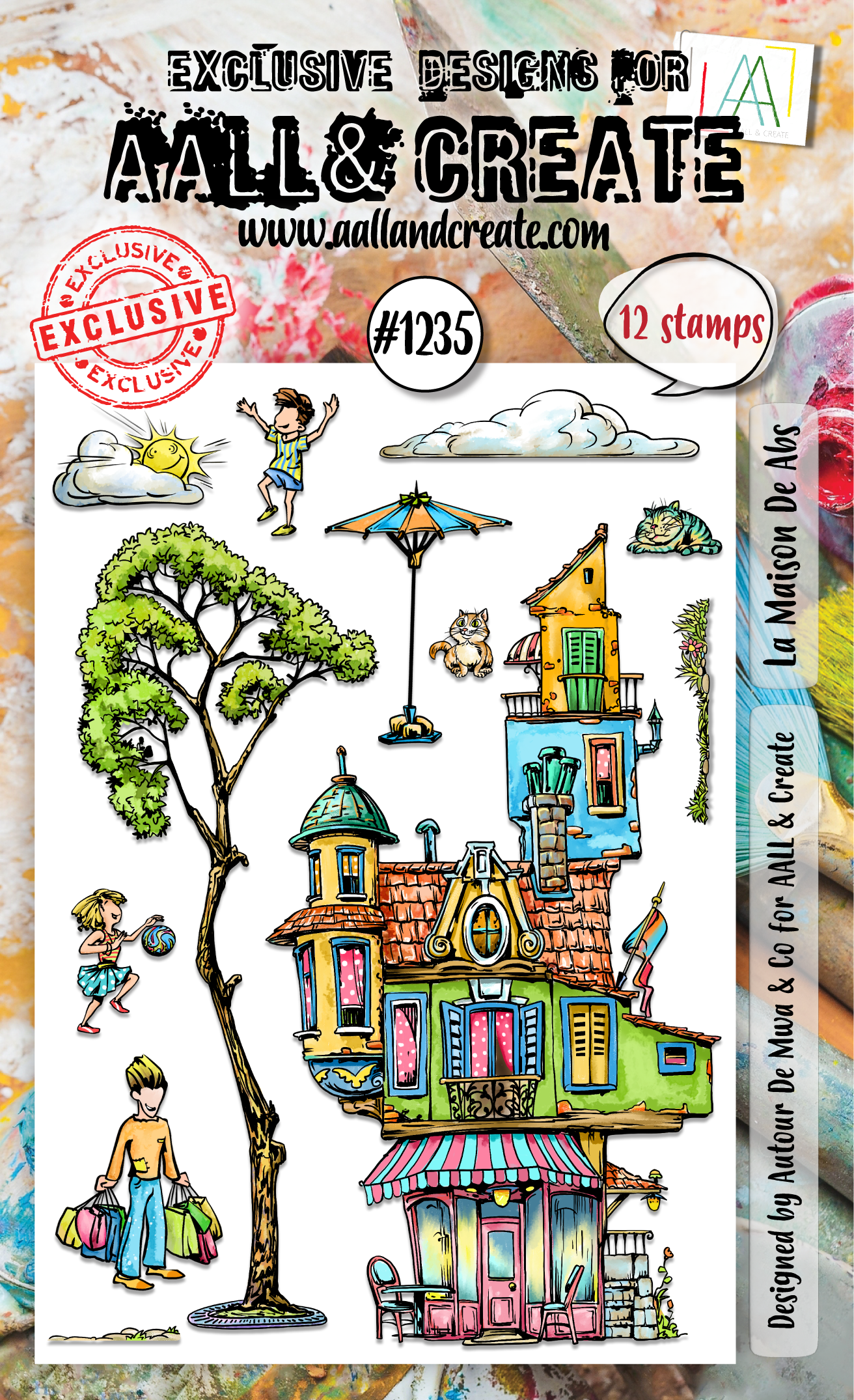 AALL and Create - A6 Stamp Set - La Maison De Abs