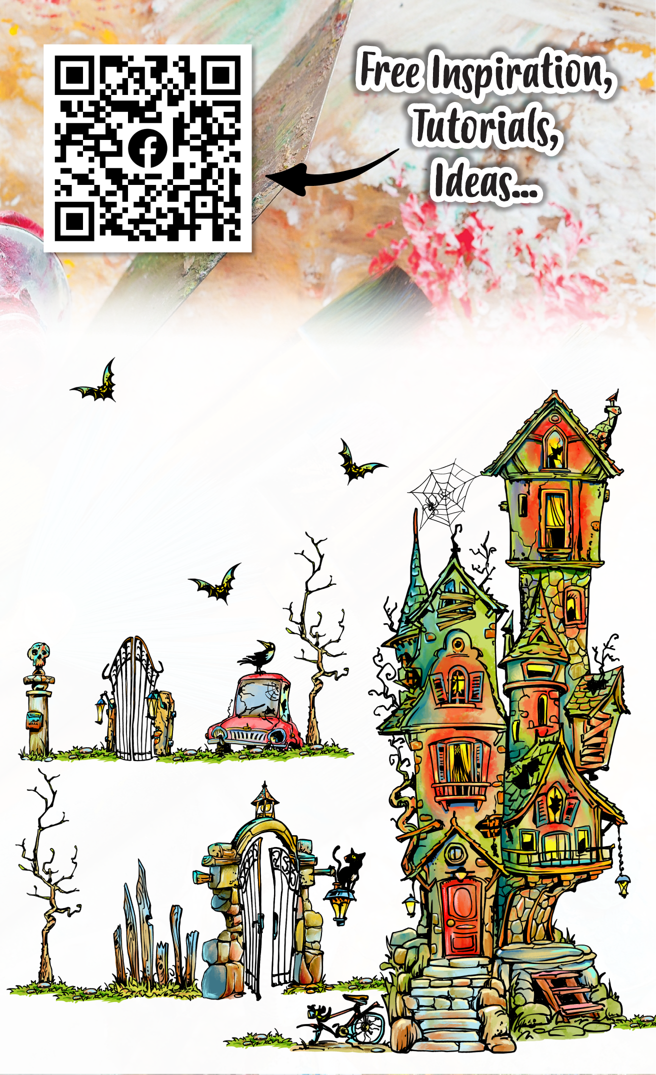 AALL and Create - A6 Stamp Set - Frightful Manor