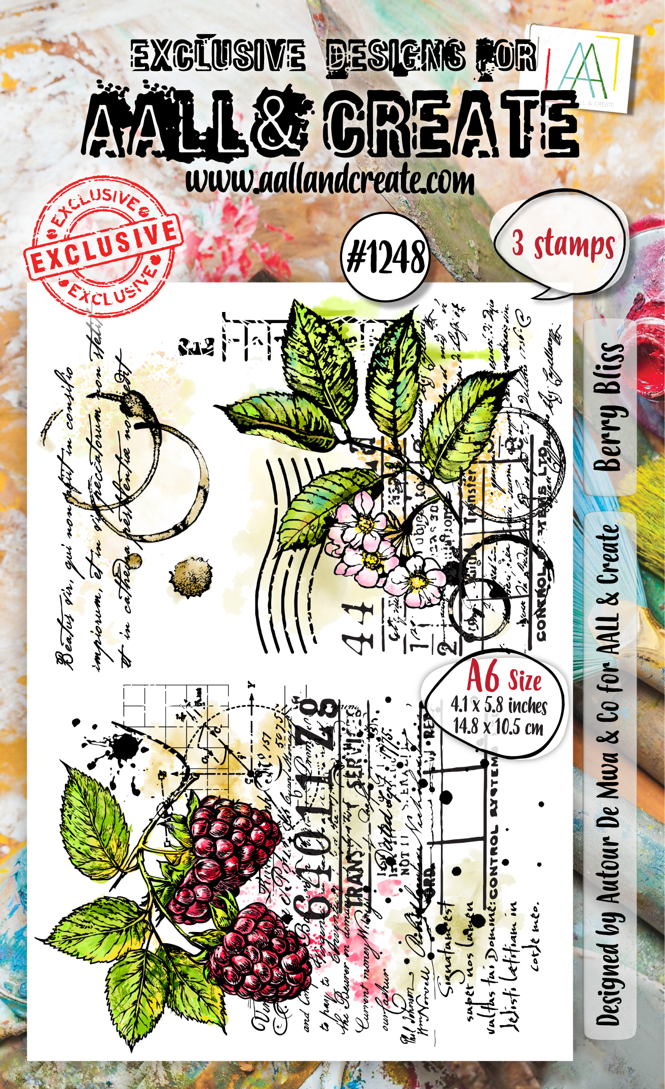 AALL and Create - A6 Stamp Set - Berry Bliss