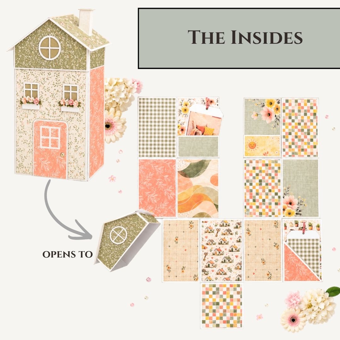 CrafTreat Scrapbook Blank - Tall House - Kraft