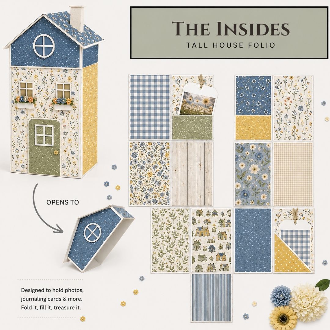 CrafTreat Scrapbook Blank - Tall House - Kraft