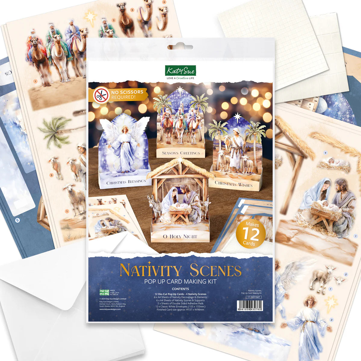 Nativity Scenes, Pop Up Card Making Kit