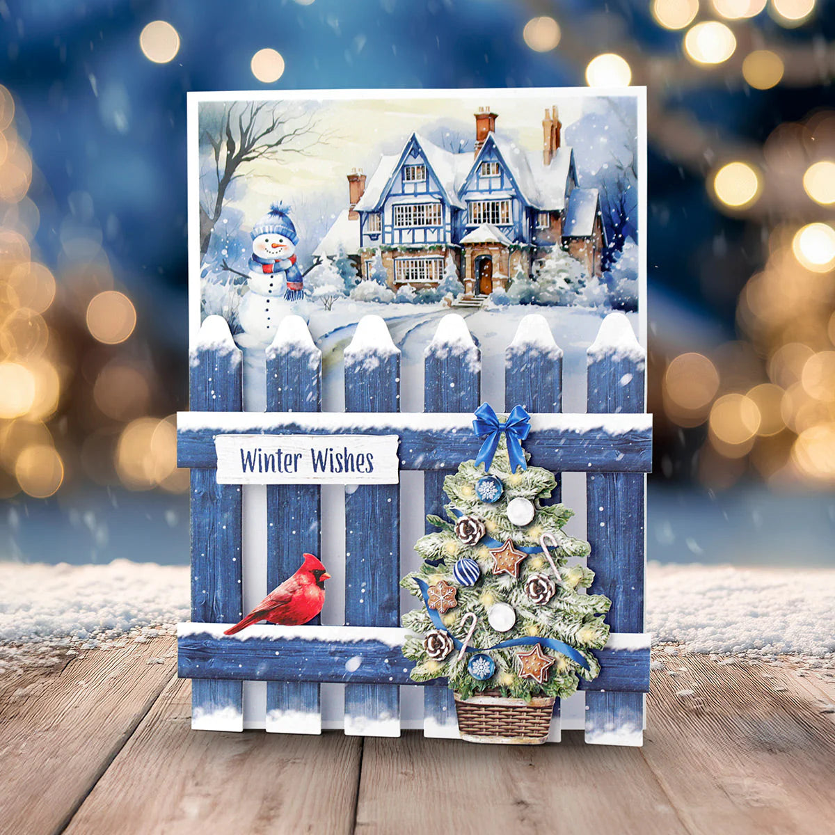 Katy Sue Christmas Garden Picket Fence Card Making Kit