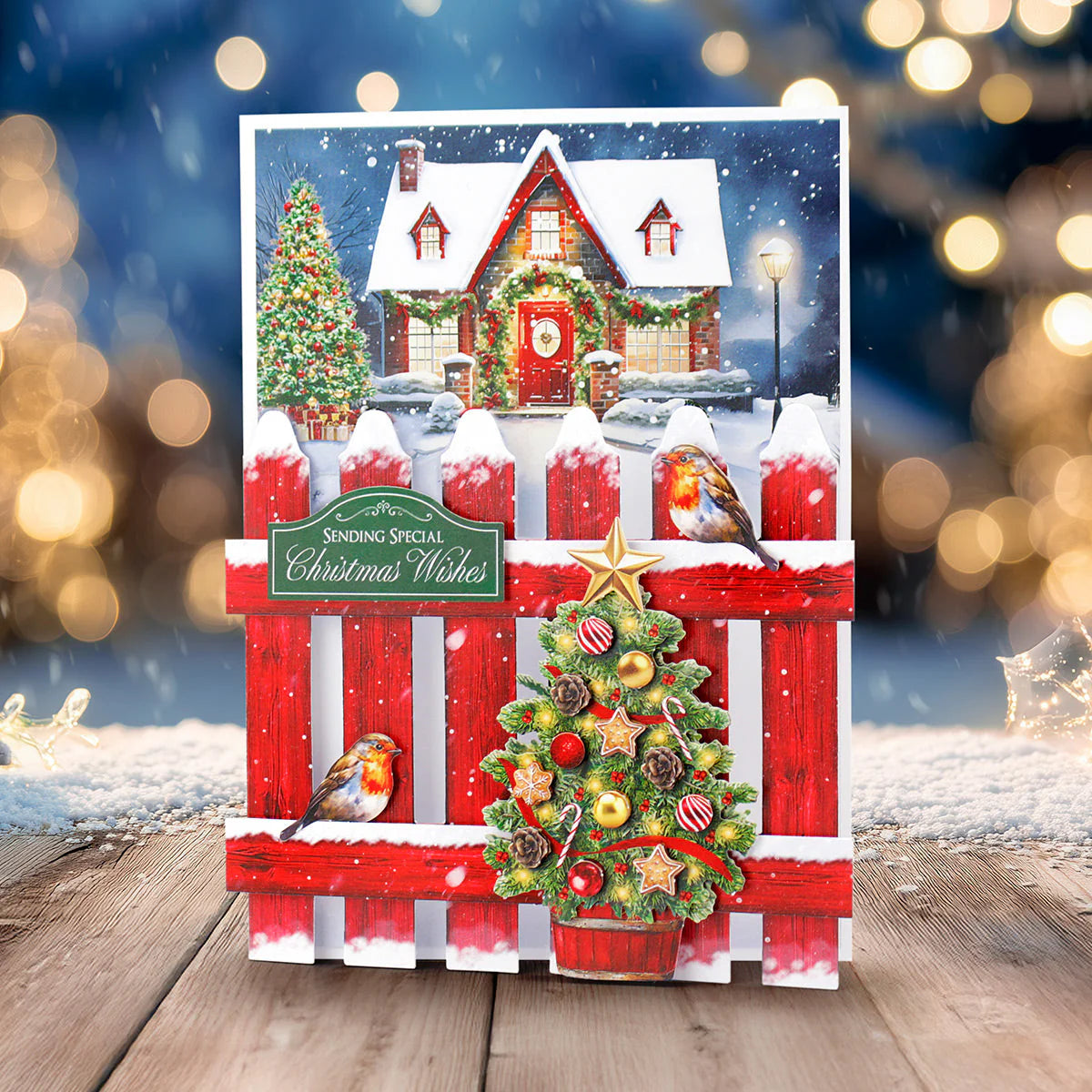 Katy Sue Christmas Garden Picket Fence Card Making Kit
