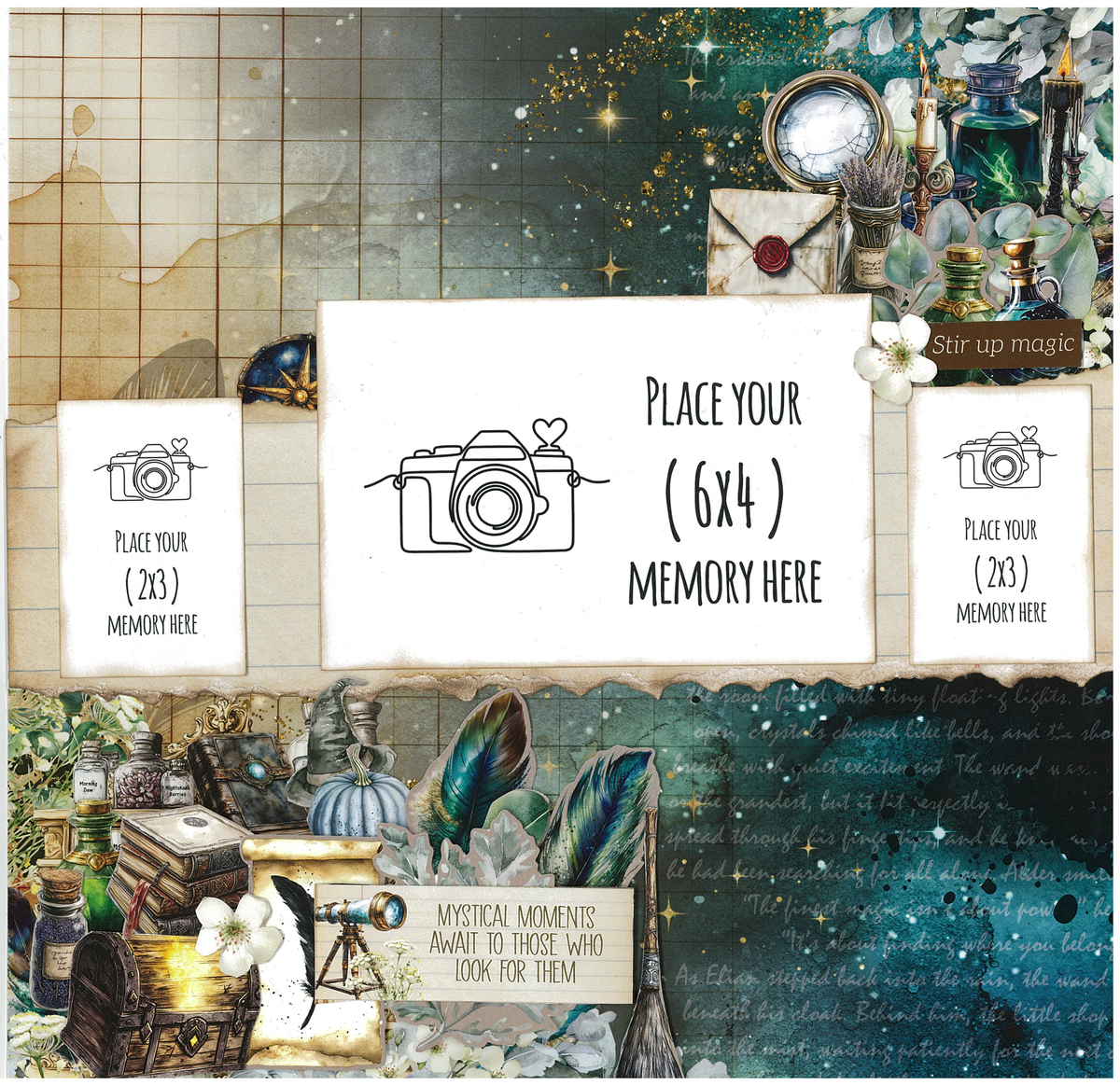 3Quarter Designs Wand Academy 12x12 Designer Paper & Diecuts Set