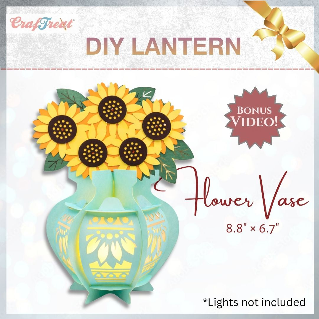CrafTreat DIY Paper Lanterns - Flower Vase