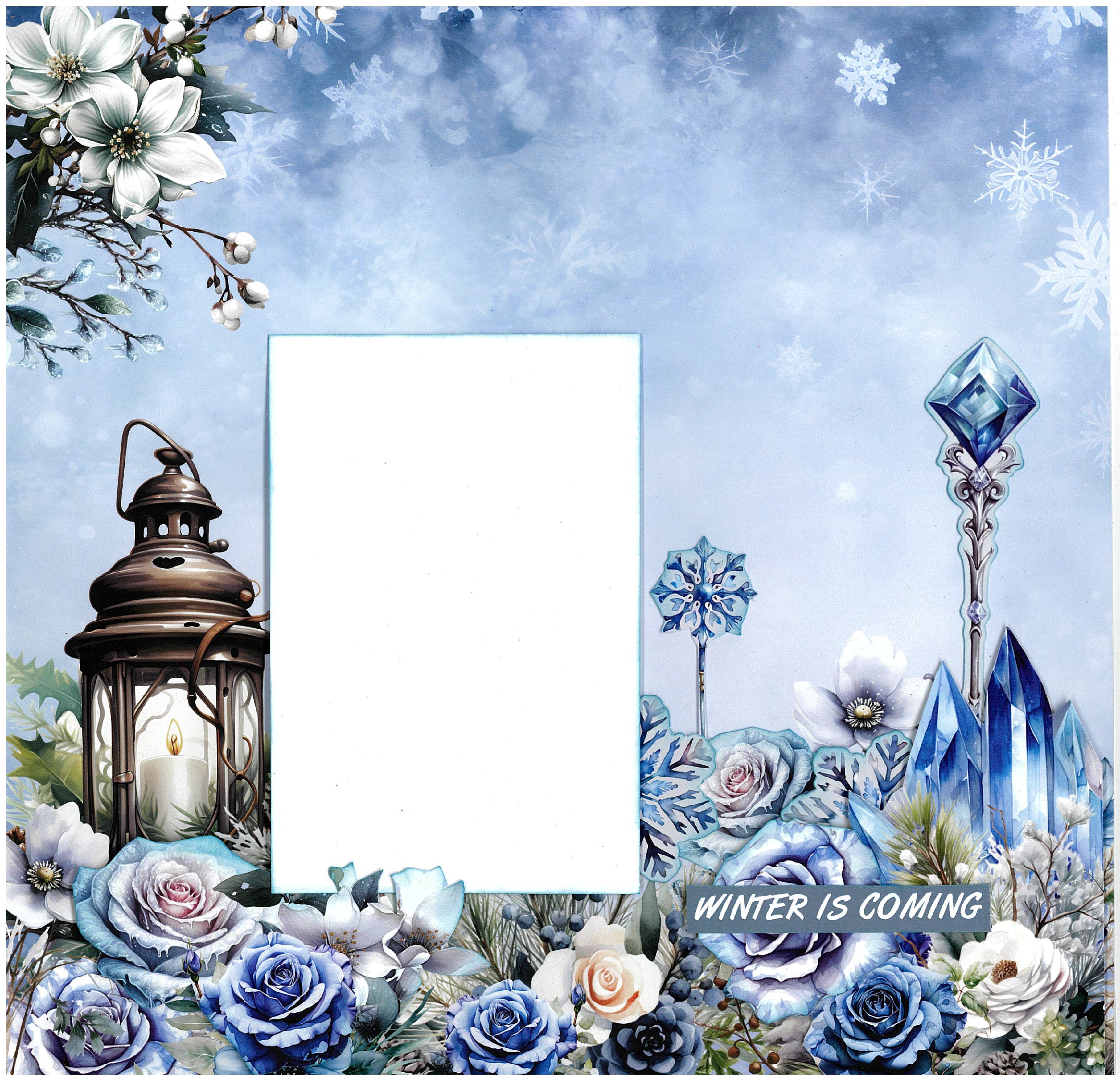 3Quarter Designs Winter Chronicles 12x12 Design Paper & Diecuts Set