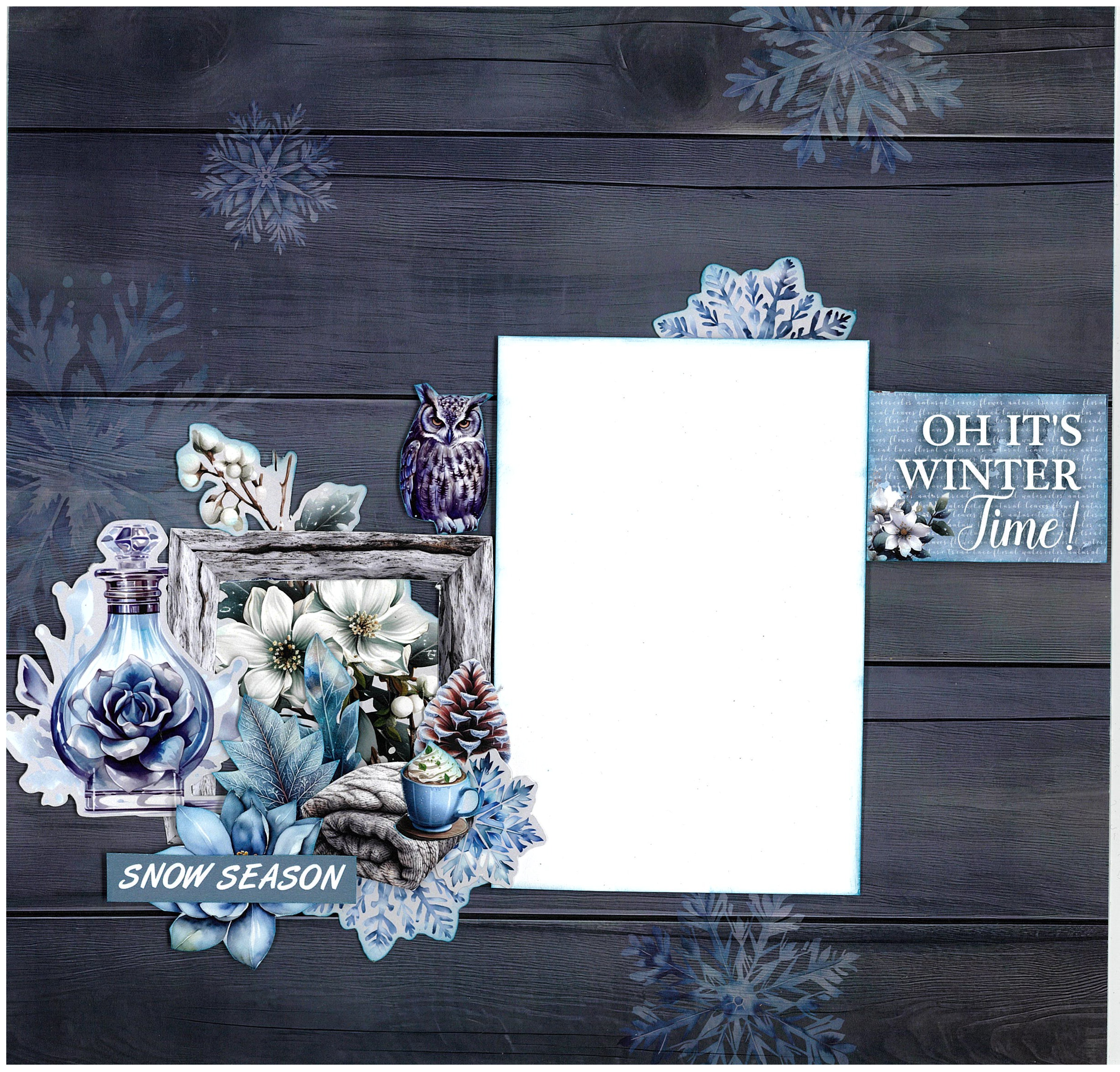 3Quarter Designs Winter Chronicles 12x12 Design Paper & Diecuts Set