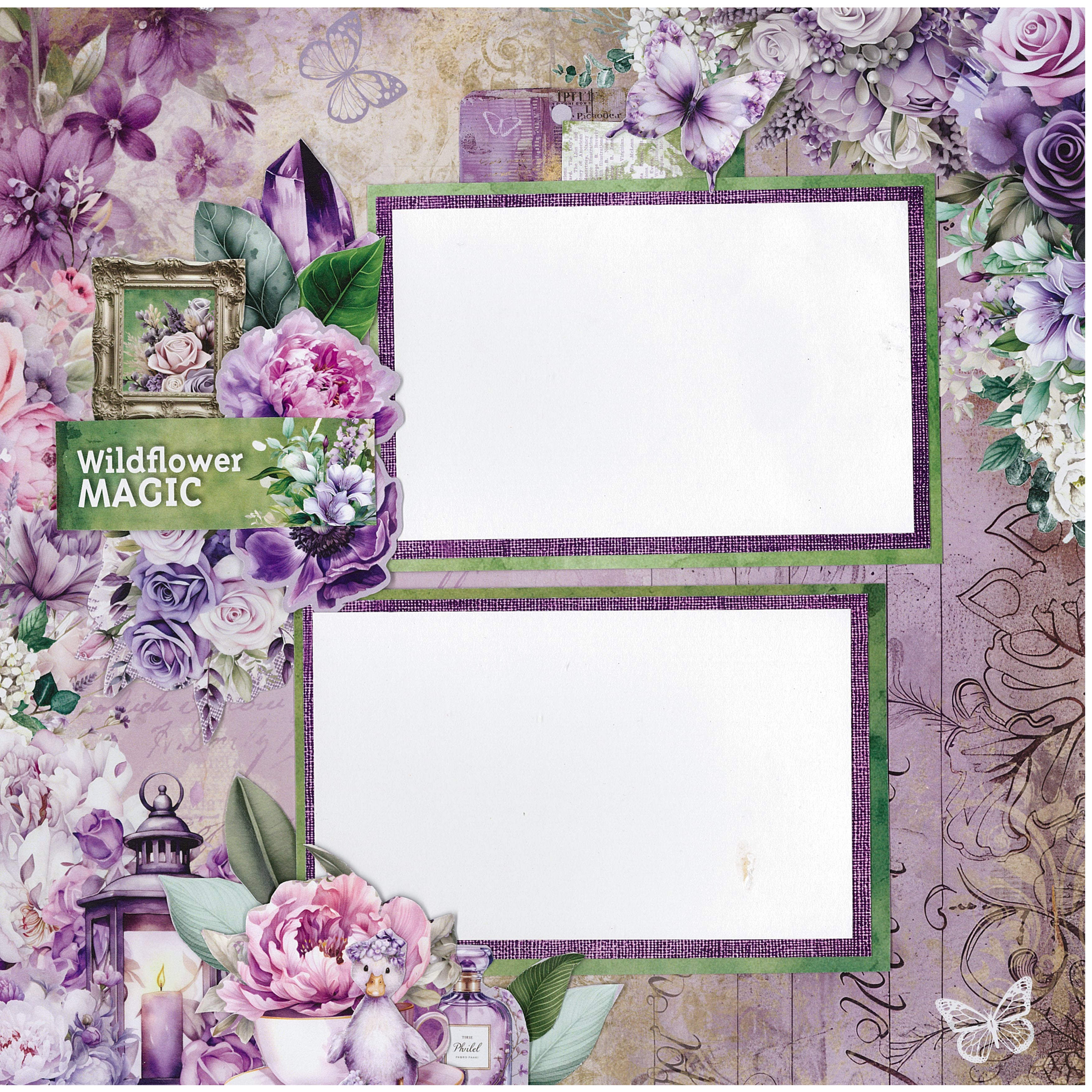 3Quarter Designs Violet Dreams 12x12 Designer Paper & Diecuts Set